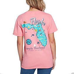 Simply Southern Women's State Florida Short Sleeve T-Shirt