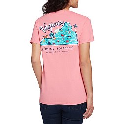 Simply Southern Women's State South Carolina Short Sleeve Graphic T-Shirt