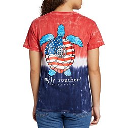 Simply Southern Women's Turtle Flag Graphic T-shirt