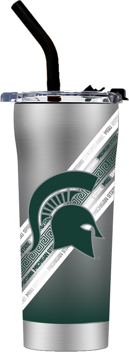 Gametime SideKicks Michigan State Spartans 20 oz. Stripe Straw Tumbler