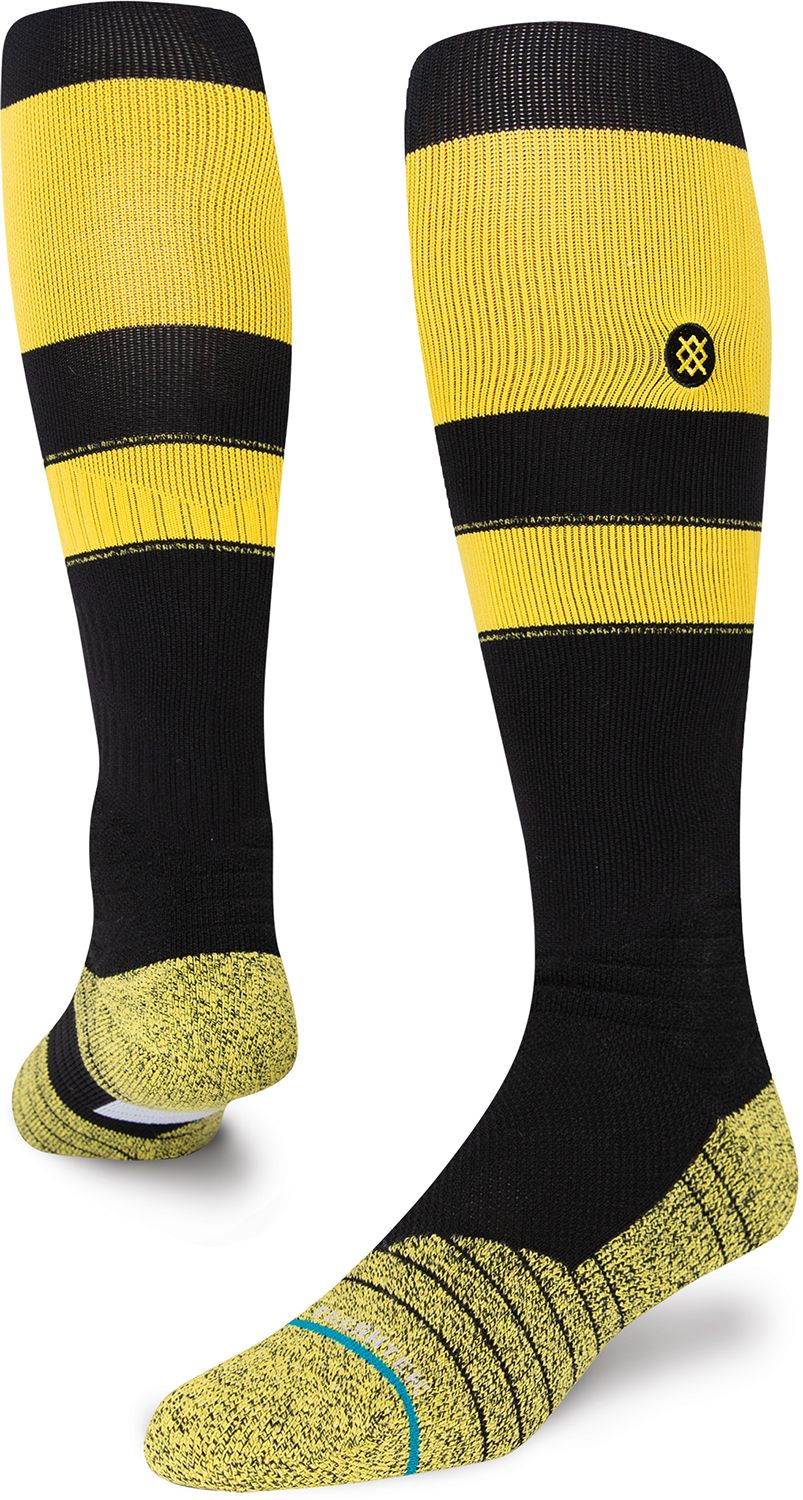 Stance Adult Stripe On-Field Baseball Socks - Black