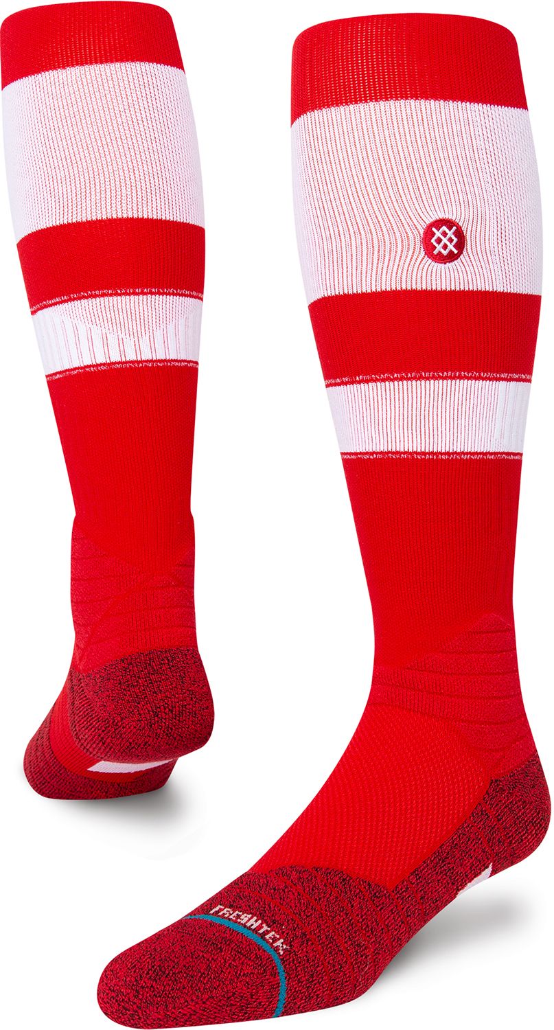 Stance Adult Stripe On-Field Baseball Socks - White