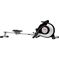 Sunny Health and Fitness Magnetic Rower Machine, Silver