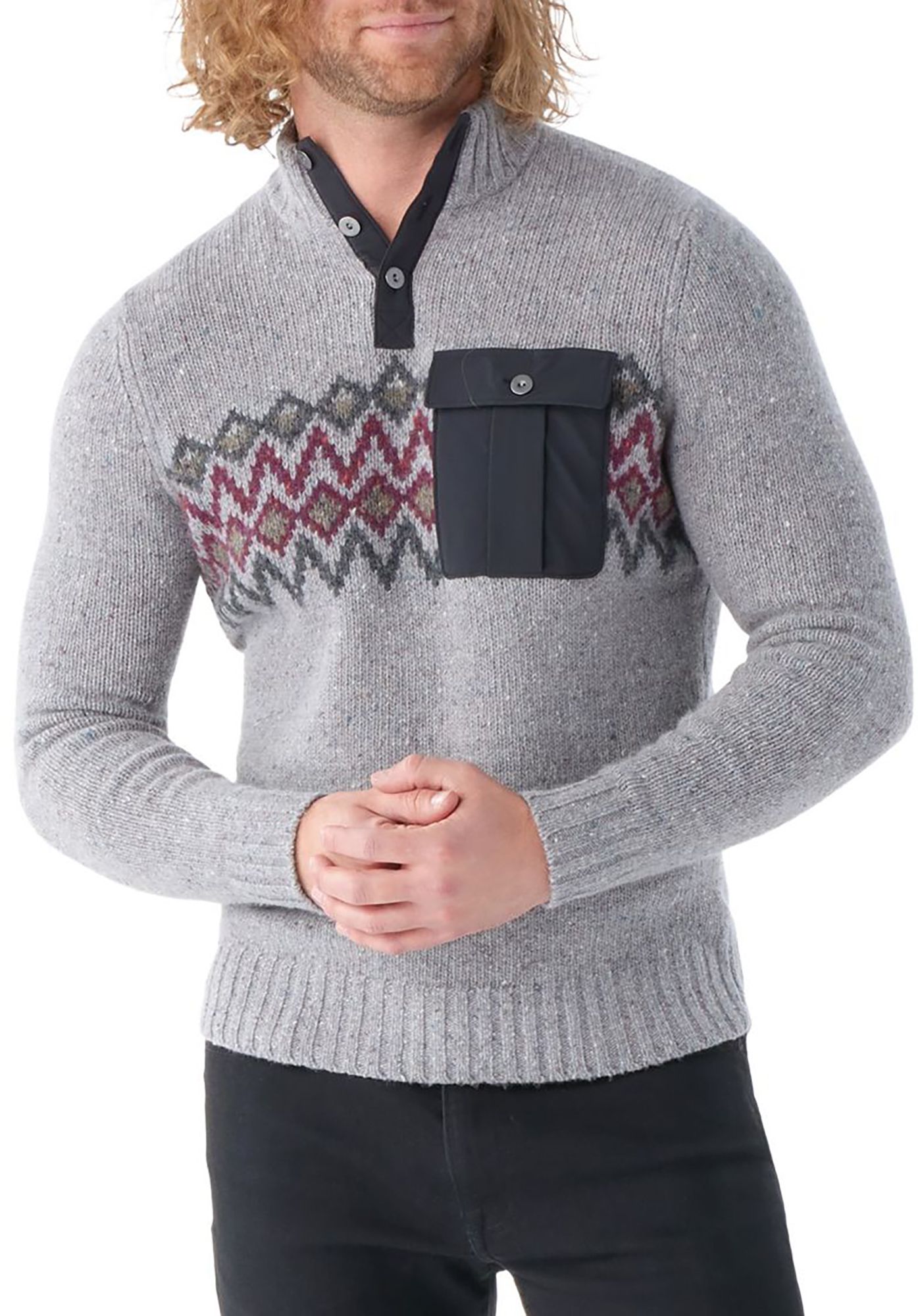 Smartwool Men's Long Sleeve Heavy Henley Sweater