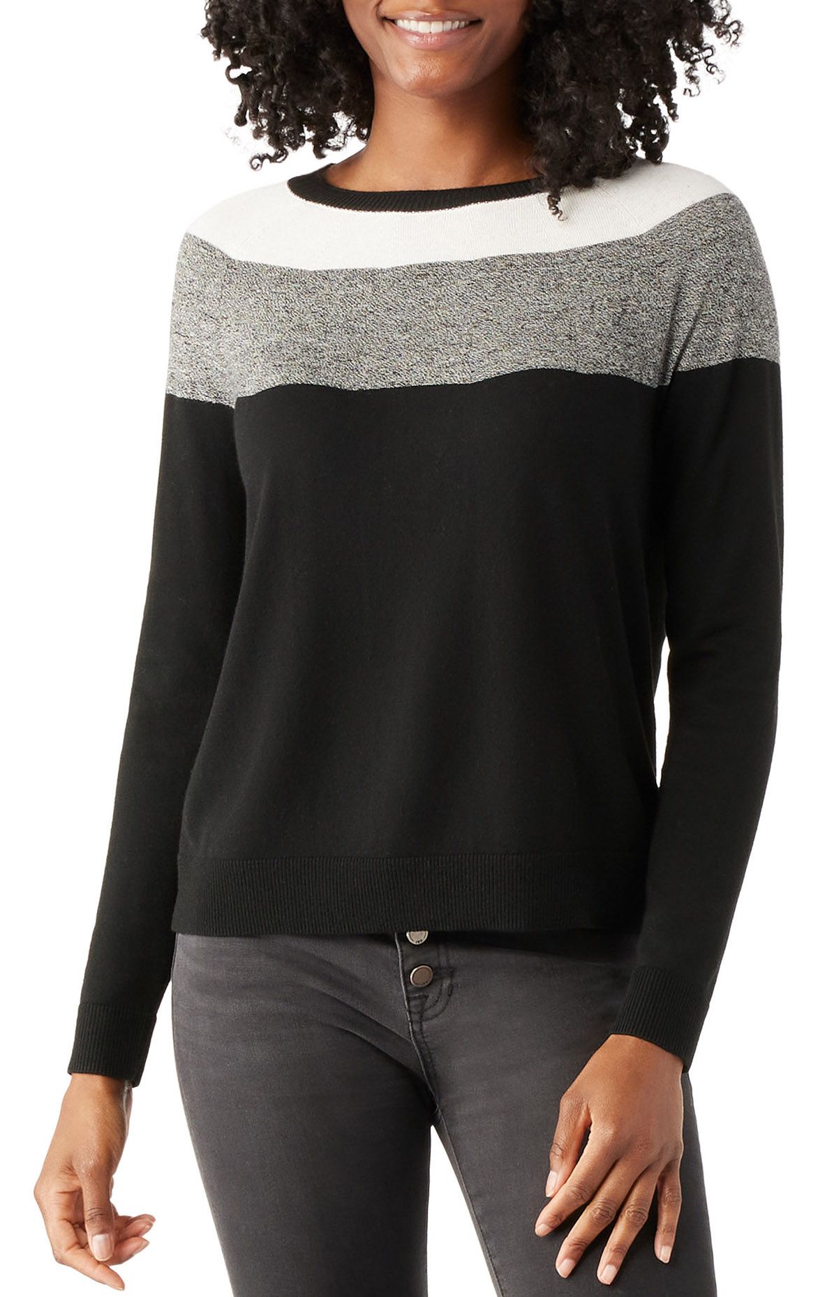 Smartwool Women's Edgewood Colorblock Crewneck Sweater