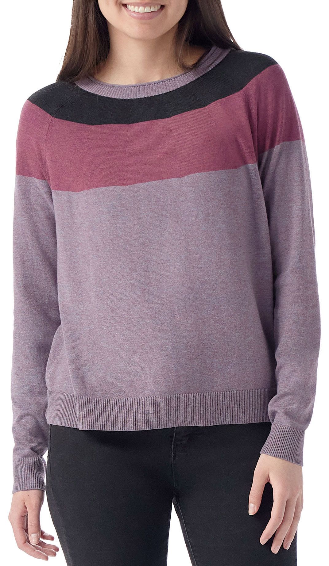 Smartwool Women's Edgewood Colorblock Crewneck Sweater