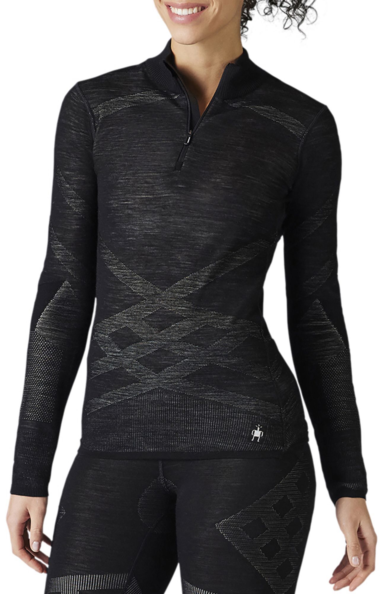 Smartwool Women's Intraknit Thermal Merino Baselayer ¼ Zip Baselayer Top