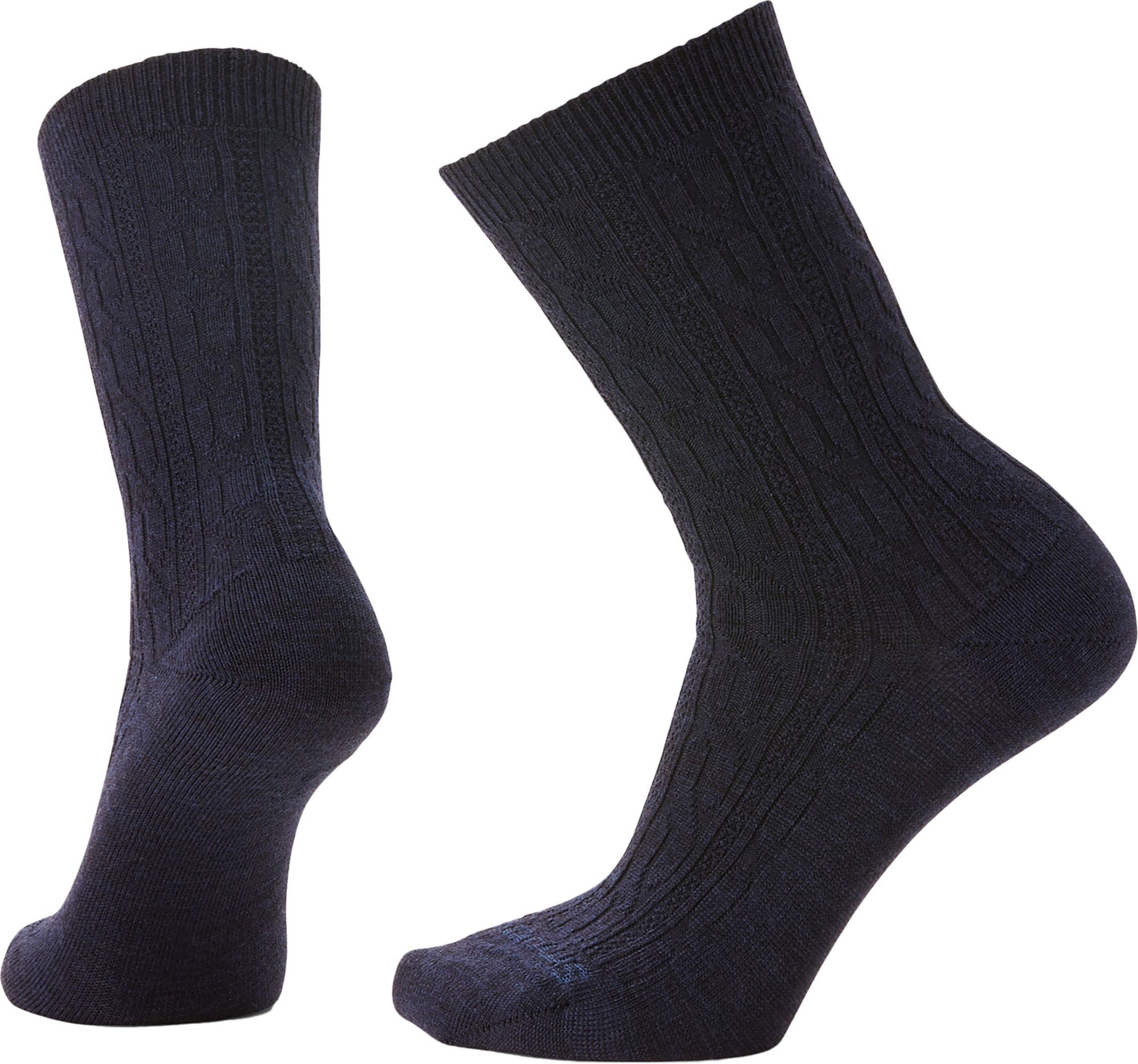 Smartwool Women's Everyday Cable Zero Cushion Crew Socks - Black
