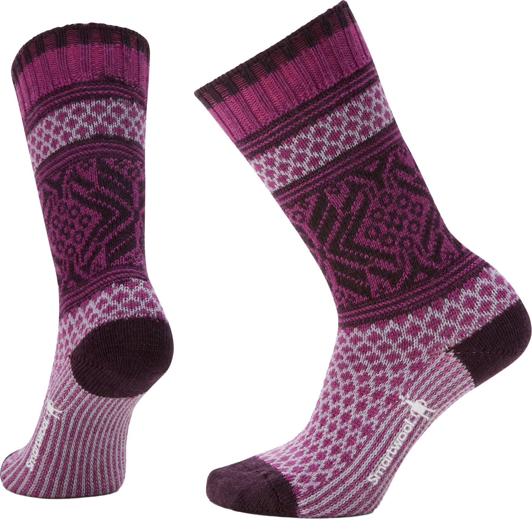 Smartwool Women's Everyday Popcorn Snowflake Pattern Crew Socks