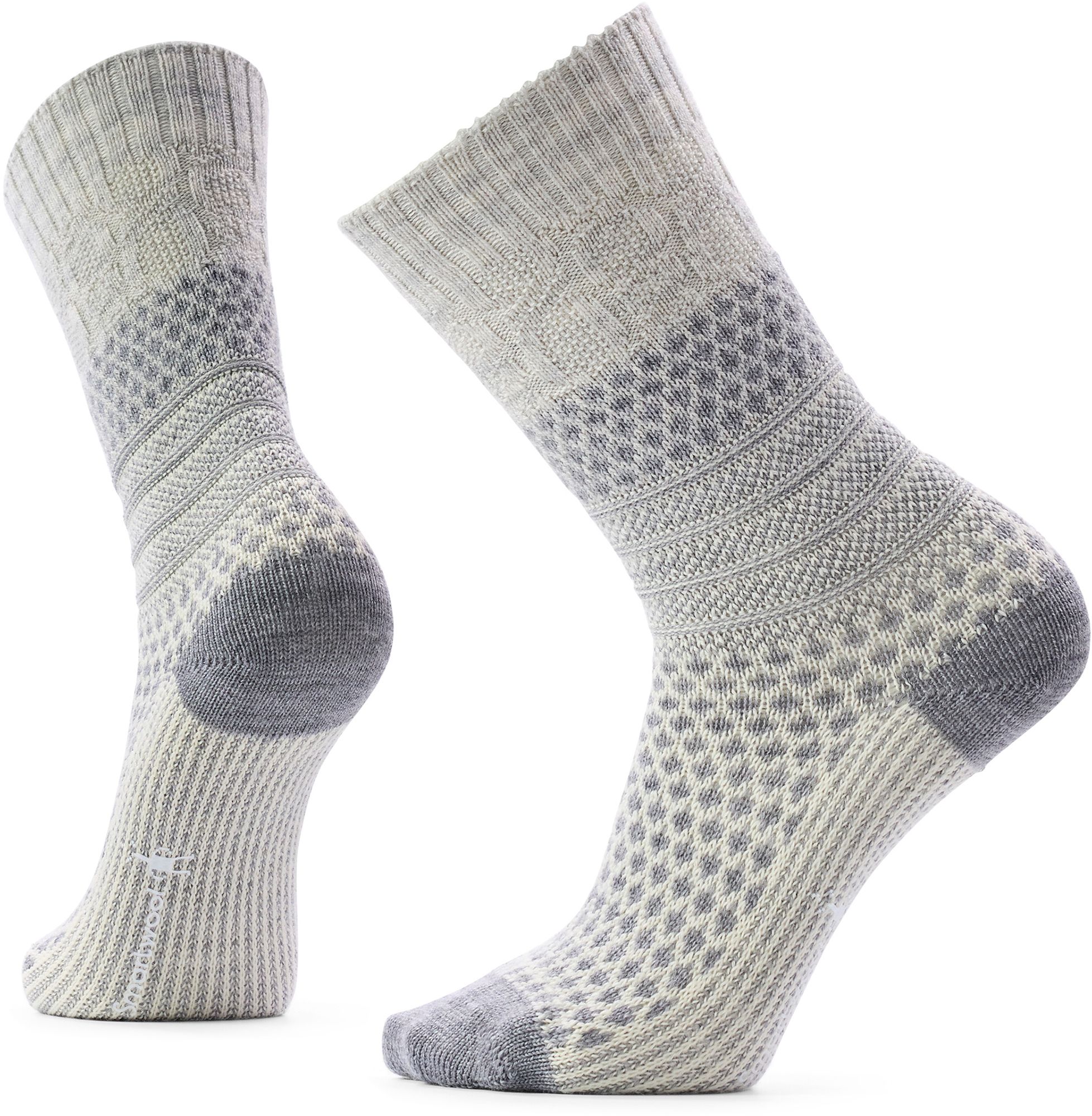 SmartWool Women's Everyday Popcorn Cable Crew Socks - Gray