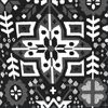 Black Deco Floral