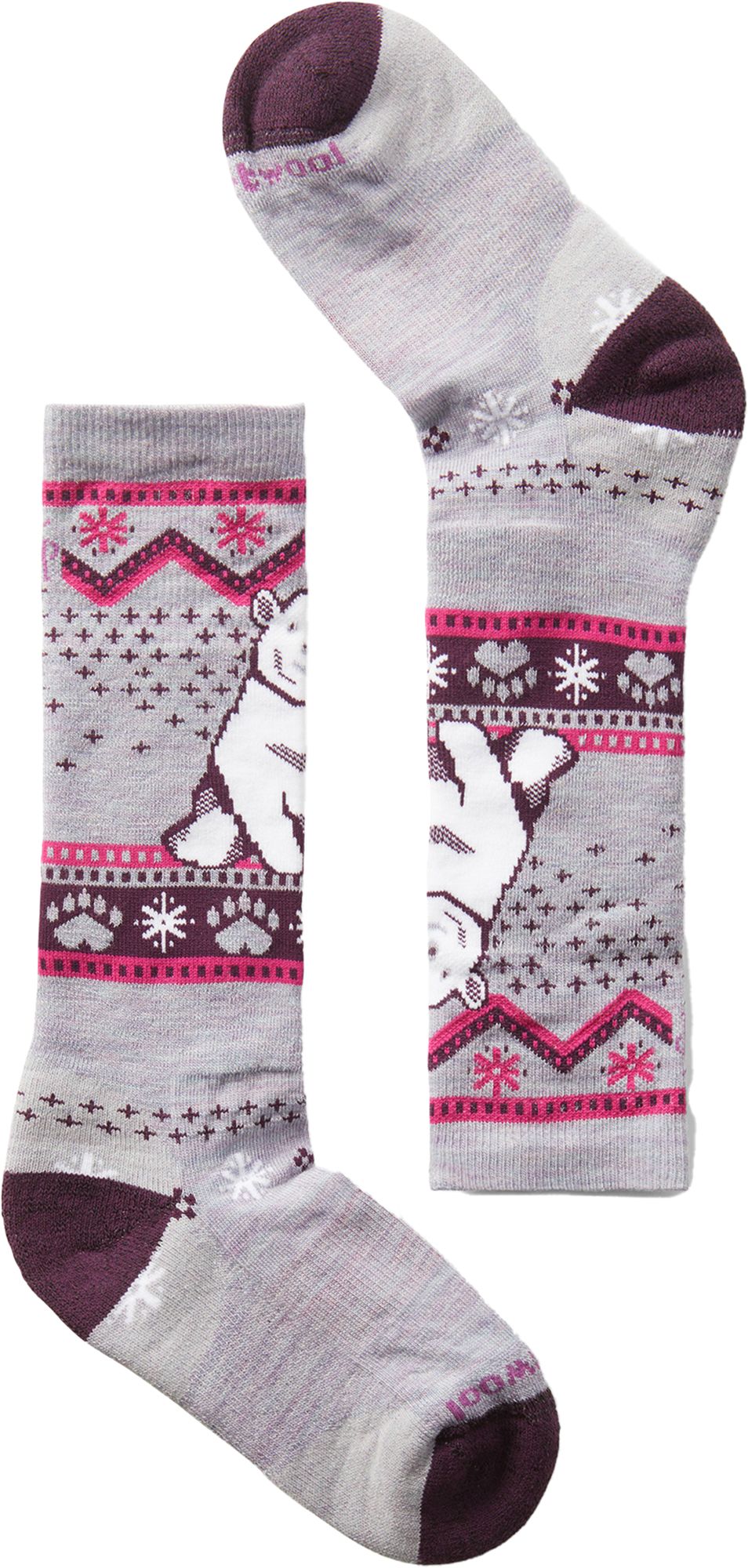 Smartwool Kids' Wintersport Full Cushion Yeti Pattern Over The Calf Socks