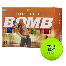 Top Flite 2022 BOMB Color Blast Personalized Golf Balls
