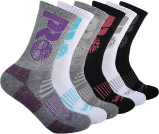 Men's Starter Half Cushion Crew Socks - 6 Pairs