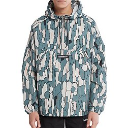 Timberland Men's Water-Resistant Anorak Camo Pullover Windbreaker Jacket