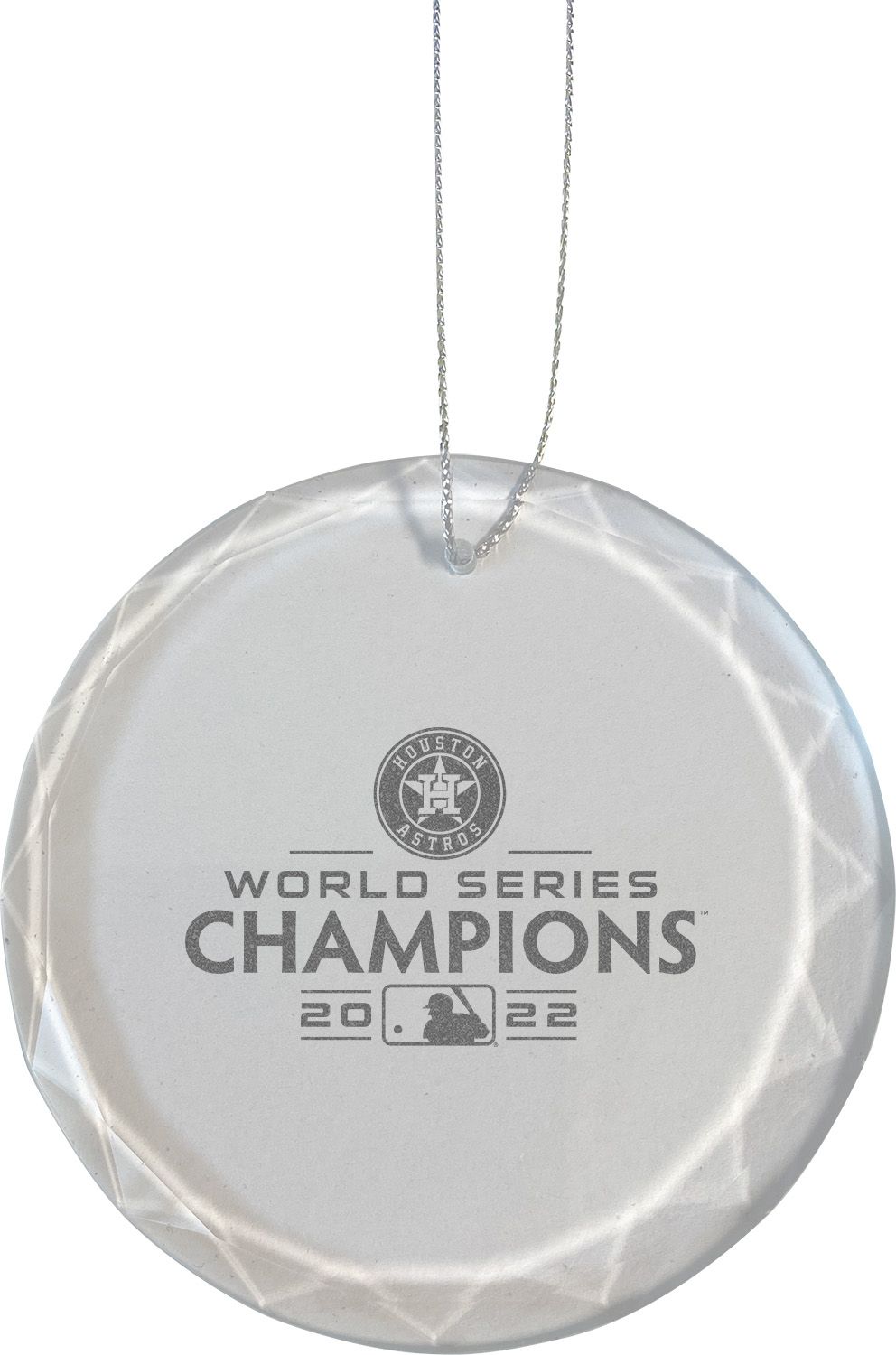The Memory Company 2022 World Series Champions Houston Astros Round Glass Ornament