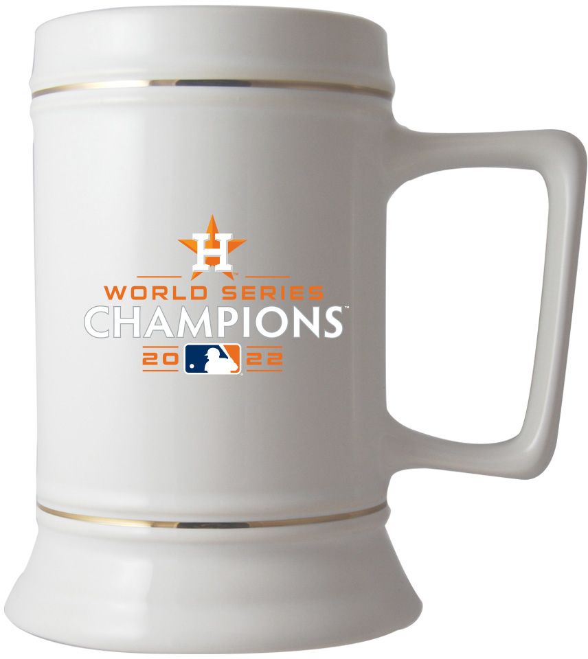 The Memory Company 2022 World Series Champions Houston Astros 28 oz. Gold Ceramic Stein