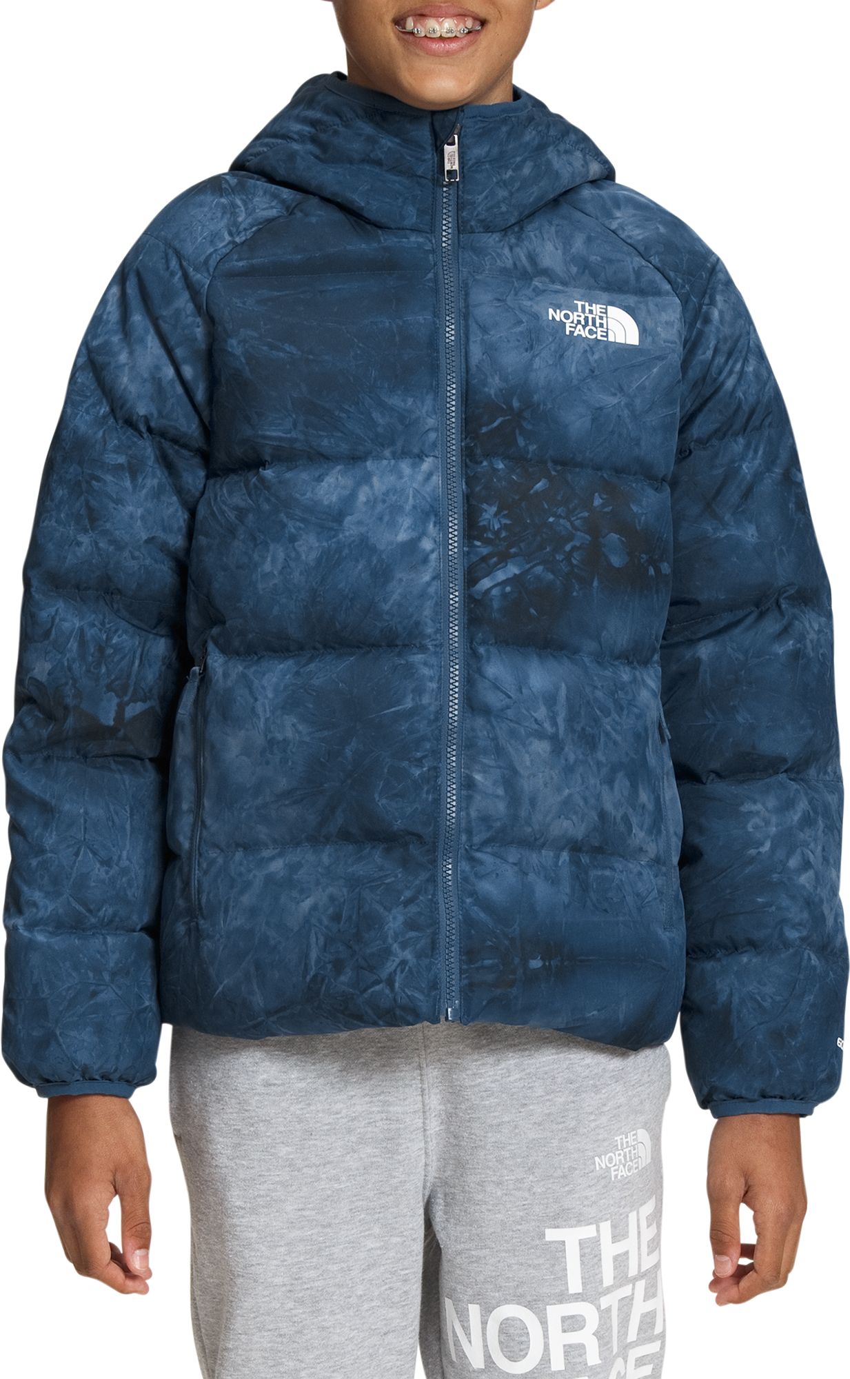 The North Face Boys Printed Reversible North Down Hooded Jacket