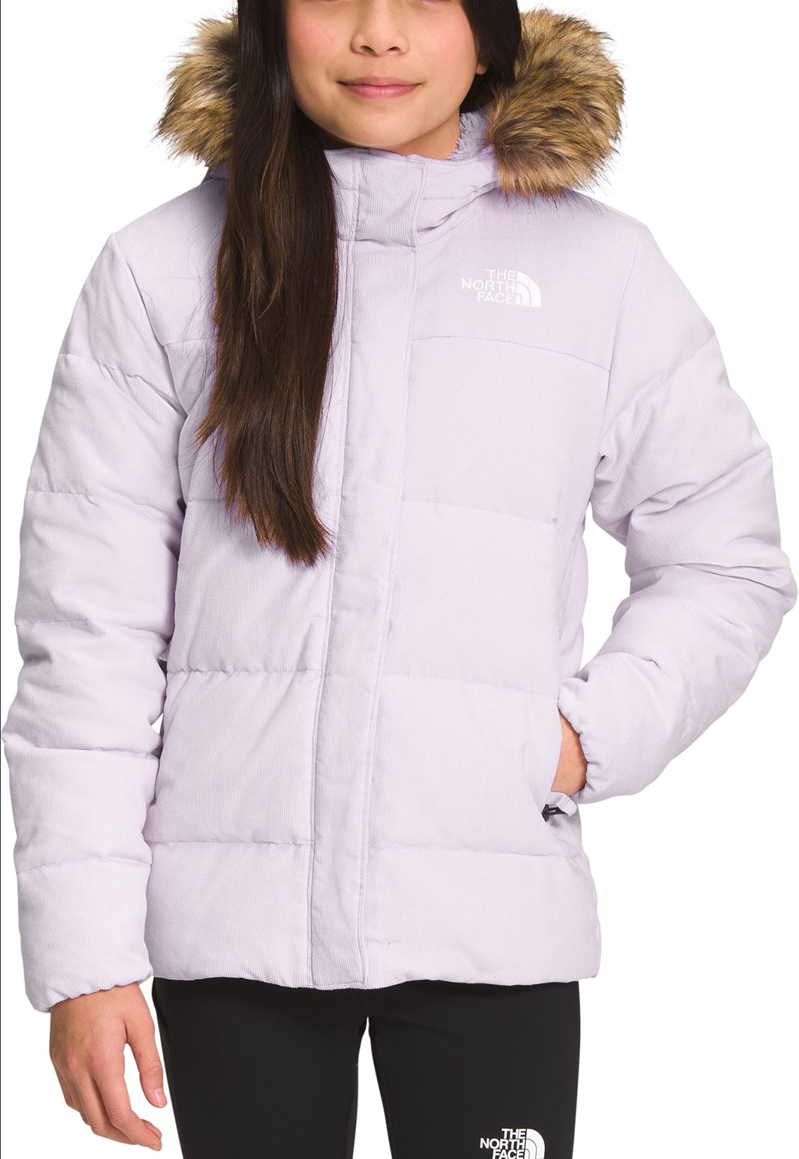 The North Face Girls' Printed North Down Fleece-Lined Parka