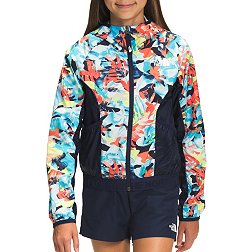 The North Face Girls Printed WindWall Hooded Jacket