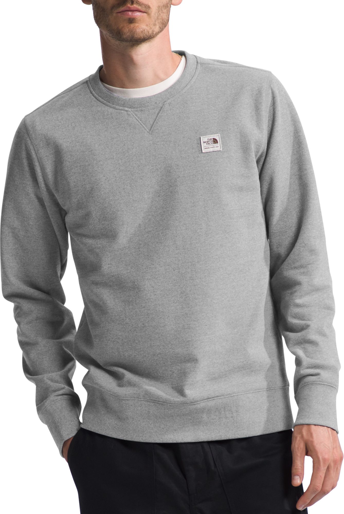 Tnf Med Grey Hthr/Tnf Wht