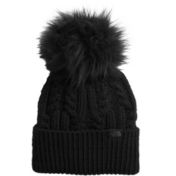 THE NORTH FACE Women’s Oh Mega Fur Pom Beanie THE NORTH FACE Oh-Mega Fur Pom Beanie - Women's (Antelope