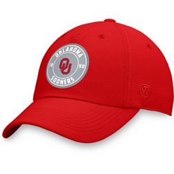 NCAA Men's Oklahoma Sooners Crimson Iconic Curve Adjustable Hat