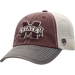 Top of the World Men's Mississippi State Bulldogs Maroon/White Off Road Adjustable Hat
