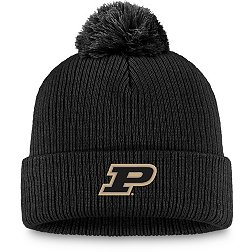 Top of the World Purdue Boilermakers Black Cuffed Pom Knit Beanie
