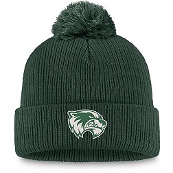 Top of the World Utah Valley Wolverines Green Cuffed Pom Knit Beanie