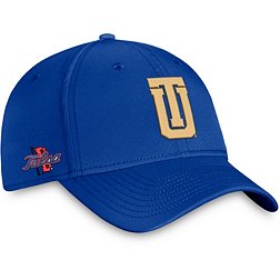 Top of the World Men's Tulsa Golden Hurricane Blue Reflex Stretch Fit Hat