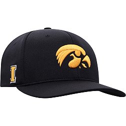 Top of the World Men's Iowa Hawkeyes Black Reflex Stretch Fit Hat