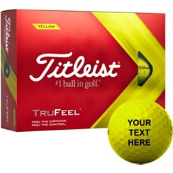 Titleist 2022 TruFeel Yellow Same Number Personalized Golf Balls