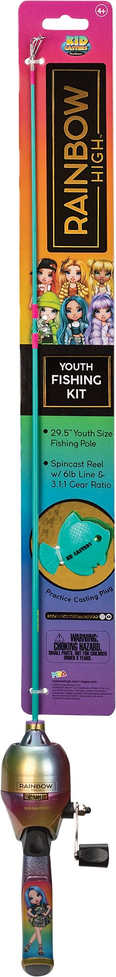 Kid Casters Rainbow High Fishing Kit