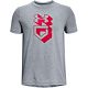 Steel Light Heather/Red