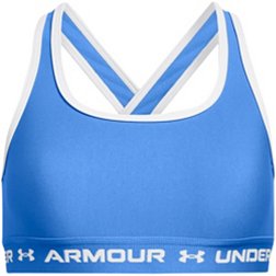 Under Armour Girls' Crossback Mid Solid Low Support Sports Bra