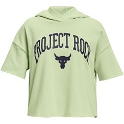 Under Armour Girls' Project Rock Short Sleeve Hoodie