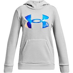  Under Armour Girls Armour Fleece Full Zip Hoodie, (001) Black /  / White, Youth X-Small: Clothing, Shoes & Jewelry