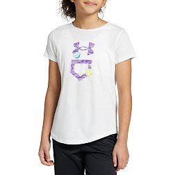 Under Armour Girls' Softball Galaxy Fill Short Sleeve T-Shirt