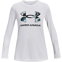 Under Armour Girls' Tech Long Sleeve Big Logo T-Shirt