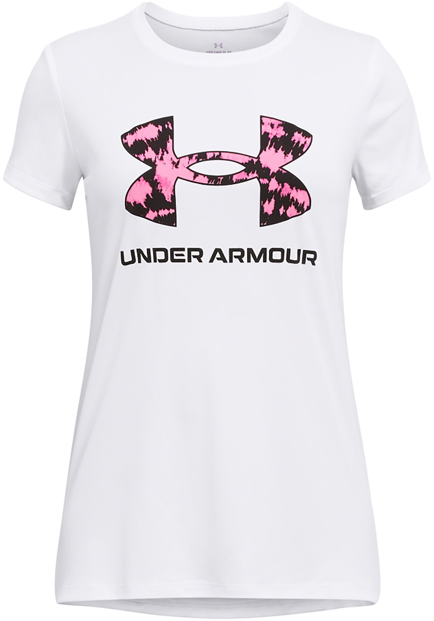Under Armour Girls' Short Sleeved Tech Print Fill T-Shirt