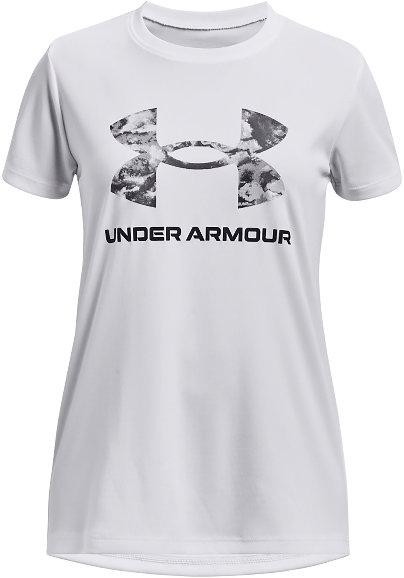 Under Armour Girls' Short Sleeved Tech Print Fill T-Shirt