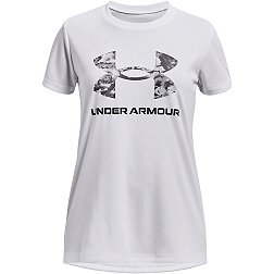 Under Armour Girls' Short Sleeved Tech Print Fill T-Shirt