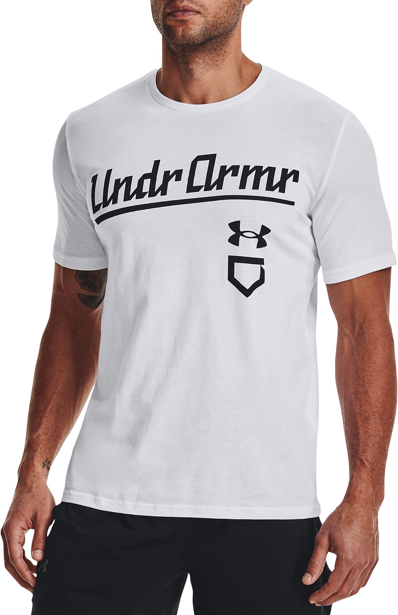 Under Armour Men's Baseball Script Short Sleeve T-Shirt