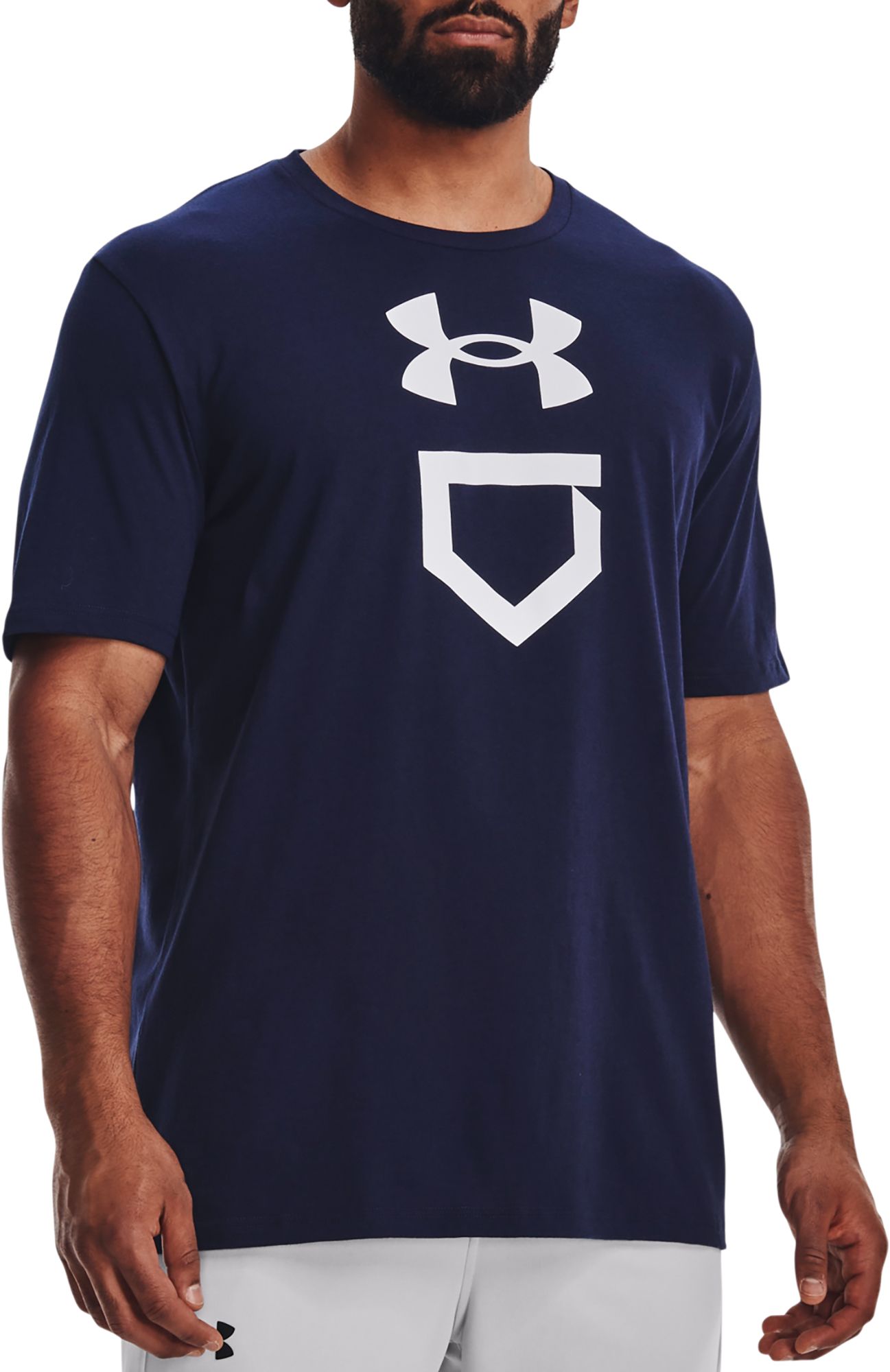 Under Armour Men's Baseball Plate Short Sleeve T-Shirt
