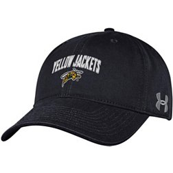 Under Armour Men's Black Hills State Yellow Jackets Black Washed Performance Cotton Adjustable Hat