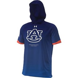 Under Armour Men's Auburn Tigers Blue Shooter Hooded T-Shirt