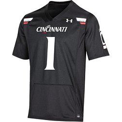 Under Armour Men's Cincinnati Bearcats #1 Black Replica Football Jersey
