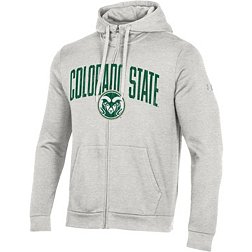 Under Armour Men's Colorado State Rams Silver Grey All Day Full Zip Hoodie