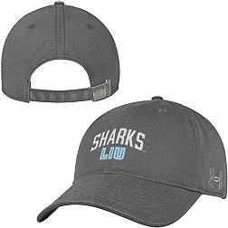 Under Armour Men's LIU Sharks Grey Washed Performance Cotton Adjustable Hat